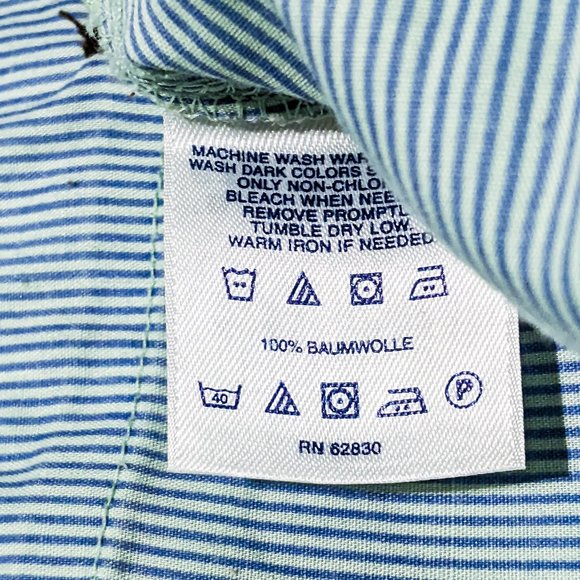 Lands End flat front comfort first chinos,  bay green, mens 34/30.5 - Picture 8 of 8